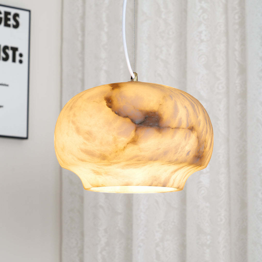 Jade Pendant Lamp Gorgeous Contemporary Alabaster Study Room Dining Room