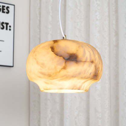 Jade Pendant Lamp Gorgeous Contemporary Alabaster Study Room Dining Room