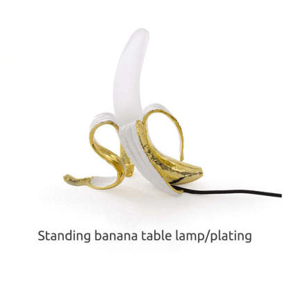 Celesta Banana Table Lamp - Creative gold and white design