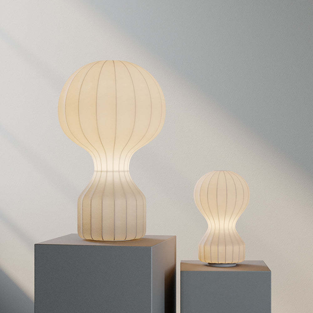 Renée Table Lamp, Synthetic Silk, 7"/11"/15"
