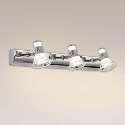 Kristy Conic Modern Multi Metal Mirror Front Vanity Wall Lamp