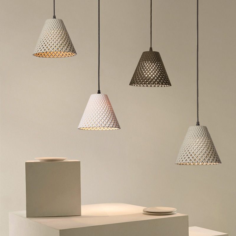 Ritta Cone LED Pendant Light Resin Dining Room
