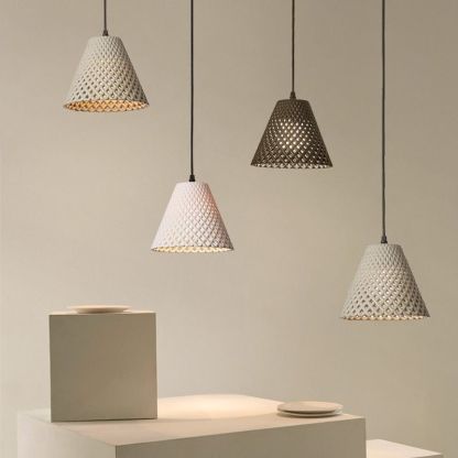 Ritta Cone LED Pendant Light Resin Dining Room