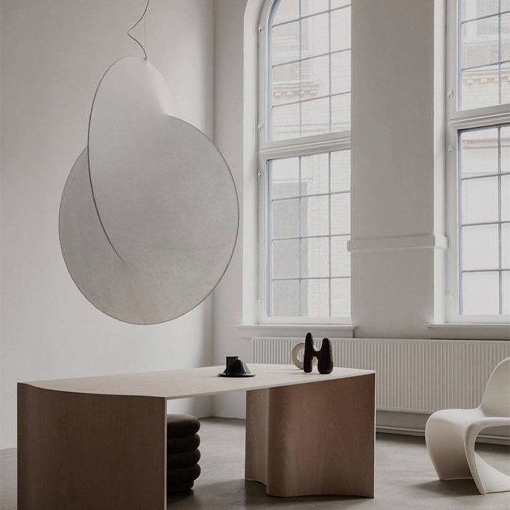 Renée Pendant Light, Fabric, 19.6"