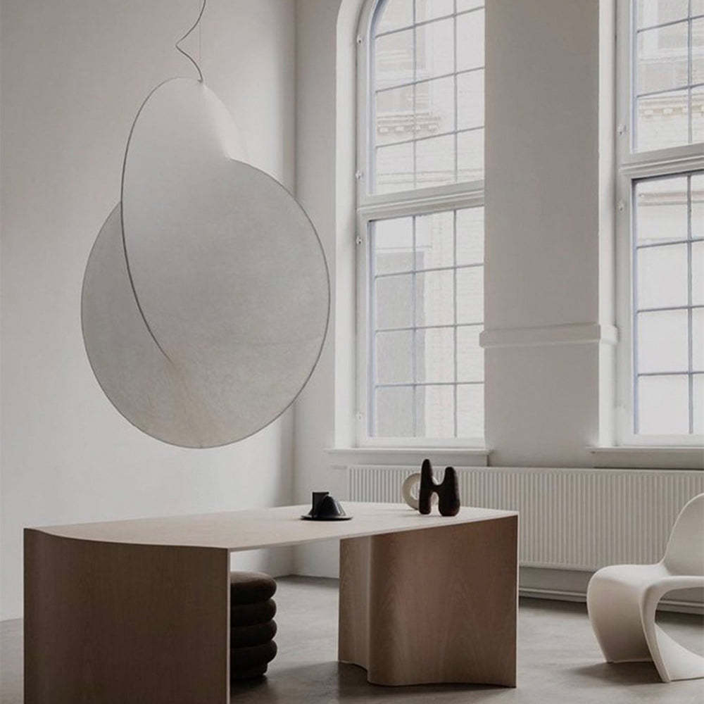 Renée Pendant Light, Fabric, 19.6"