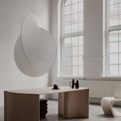 Renée Pendant Light, Fabric, 19.6"