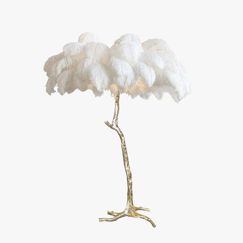 O'Moore Nordic Luxury Unique Ostrich Feather Floor Lamp/Table Lamp