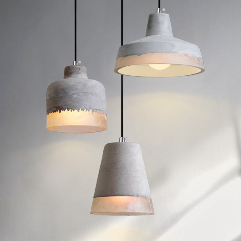 Byers Industrial Cement Pendant Lights