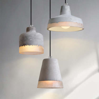 Byers Industrial Cement Pendant Lights