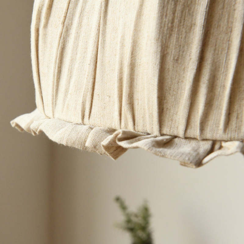 Nordic Vintage Pendant Light Beige, Fabric