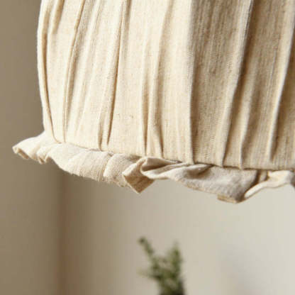 Nordic Vintage Pendant Light Beige, Fabric