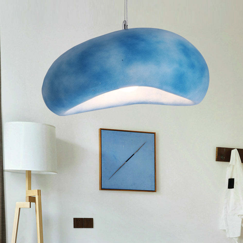 Byers Wabi Sabi Bread Shape Resin Pendant Light, 4 Color