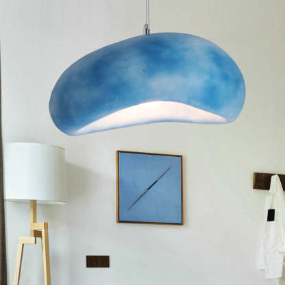Byers Wabi Sabi Bread Shape Resin Pendant Light, 4 Color