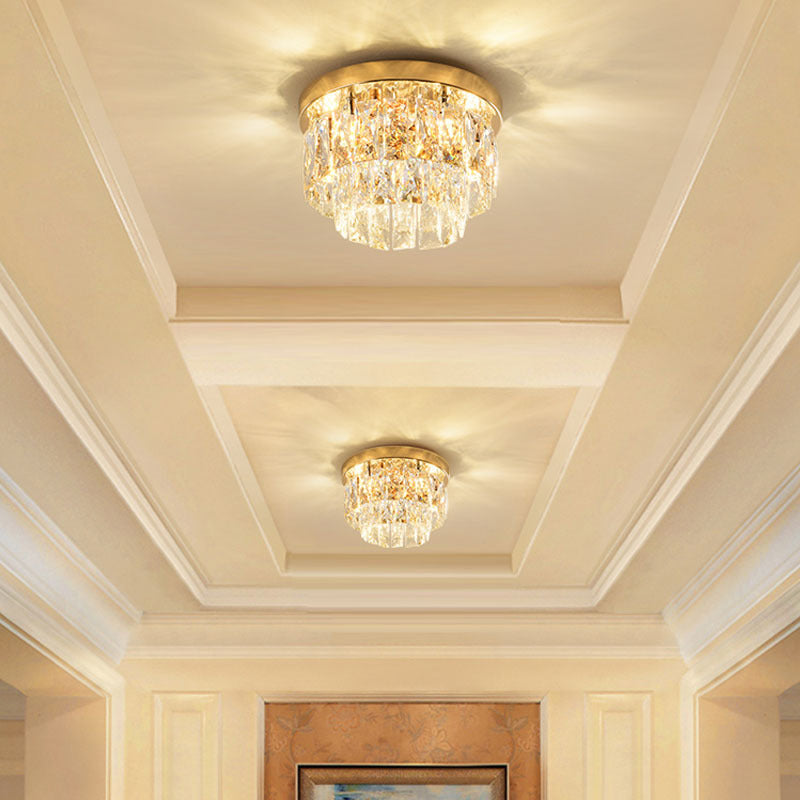 Kristy Luxury Round LED Flush Mount Ceiling Light Living Room Bedroom Studyroom