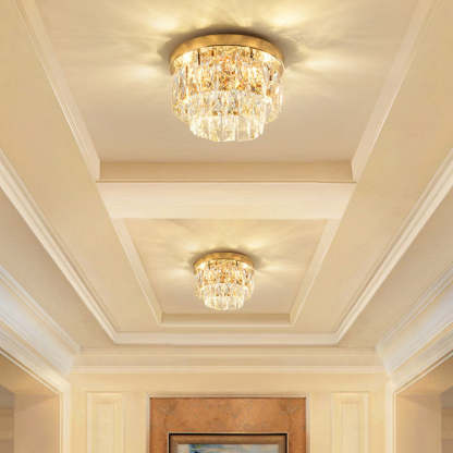 Kristy Luxury Round LED Flush Mount Ceiling Light Living Room Bedroom Studyroom