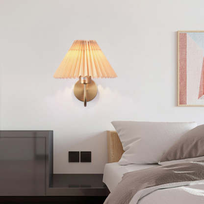 Eryn Nordic Vintage Indoor Wall Lamp Brass/Black Metal Bedroom
