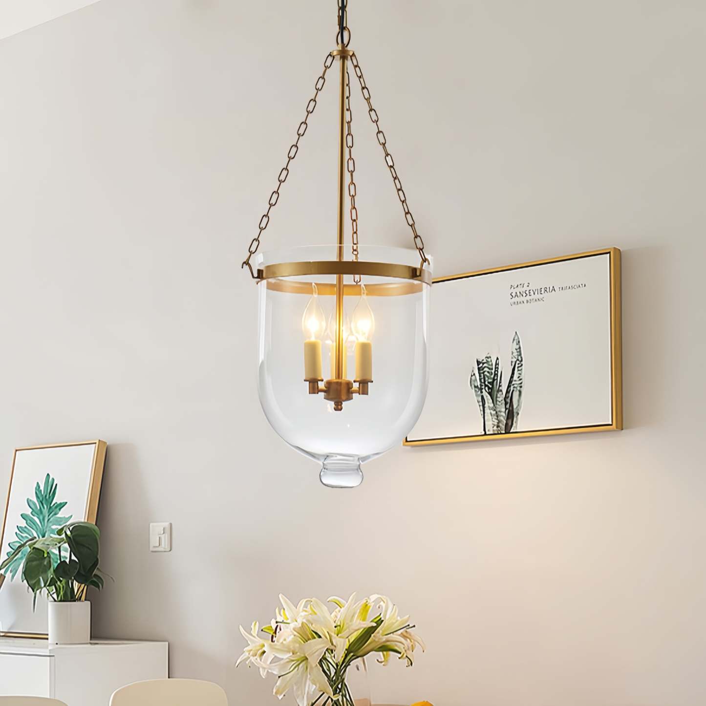 Alessio Pendant Light - Industrial Candle Style for Dining Room