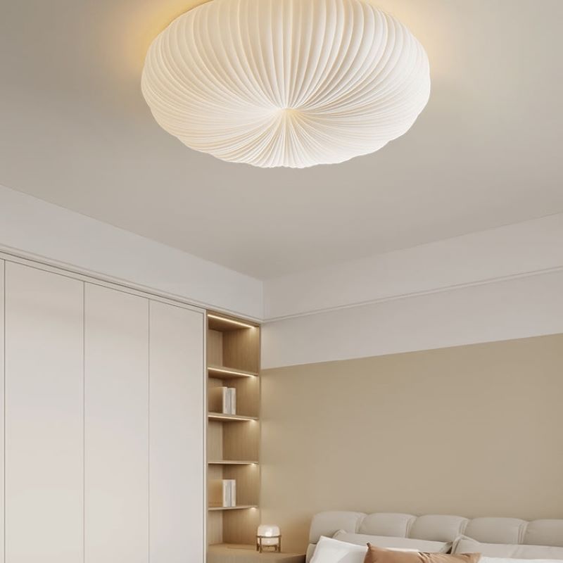 Quinn Minimalist LED Flush Mount Ceiling Light Metal Acrylic Bedroom