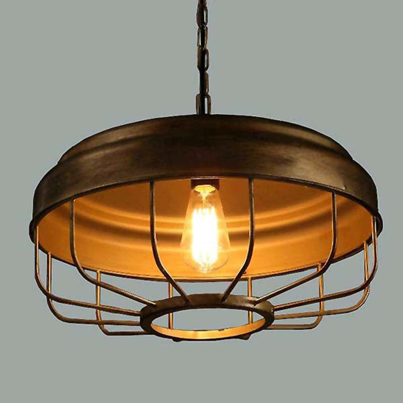 Metal Cage Industrial Pendant Light - Alessio LED Lighting