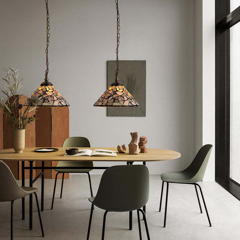 Eryn Vintage LED Pendant Light Metal Glass Living Room/Bedroom