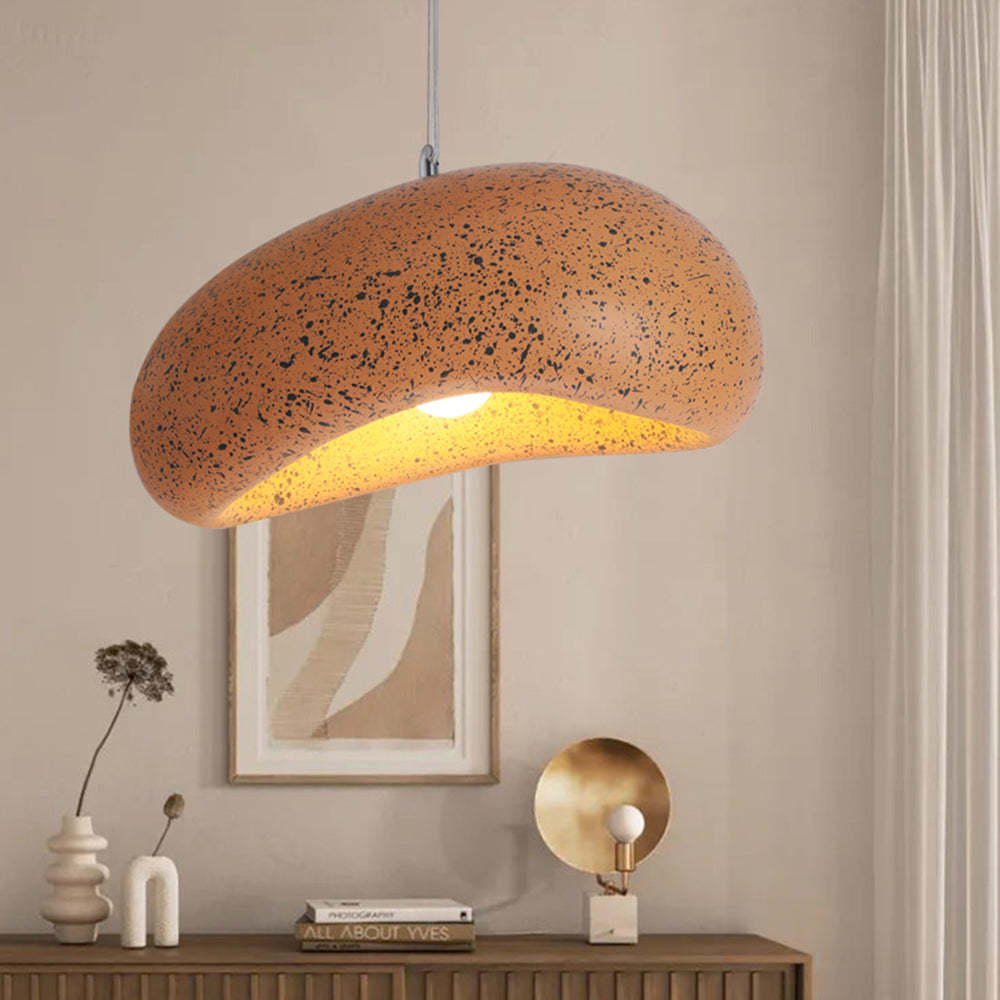 Byers Wabi Sabi Bread Shape Resin Pendant Light, 4 Color