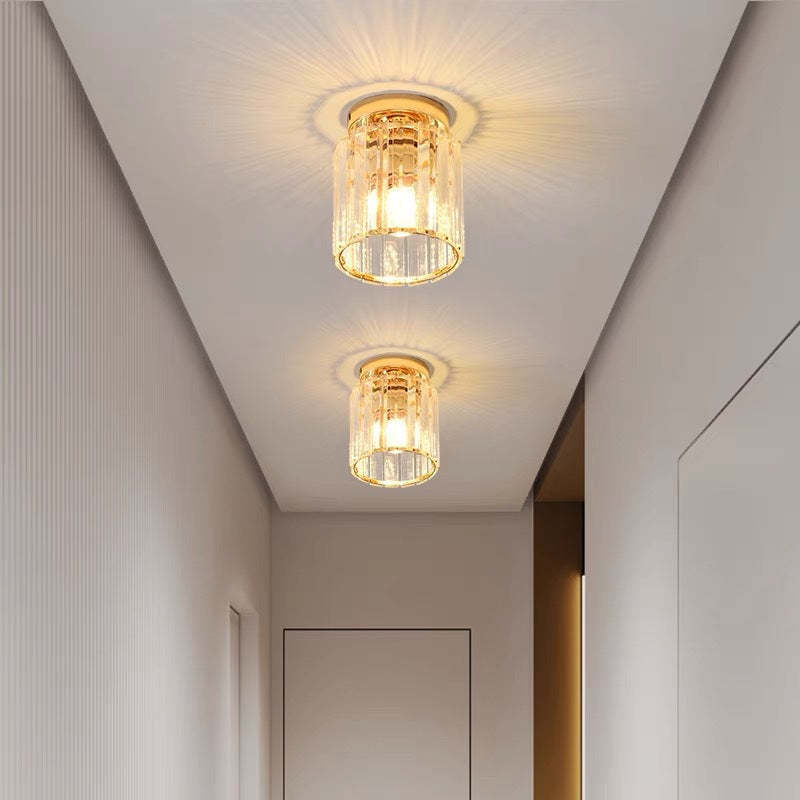 Herbert Modern Flush Mount Ceiling Light Black Gold Glass Bedroom