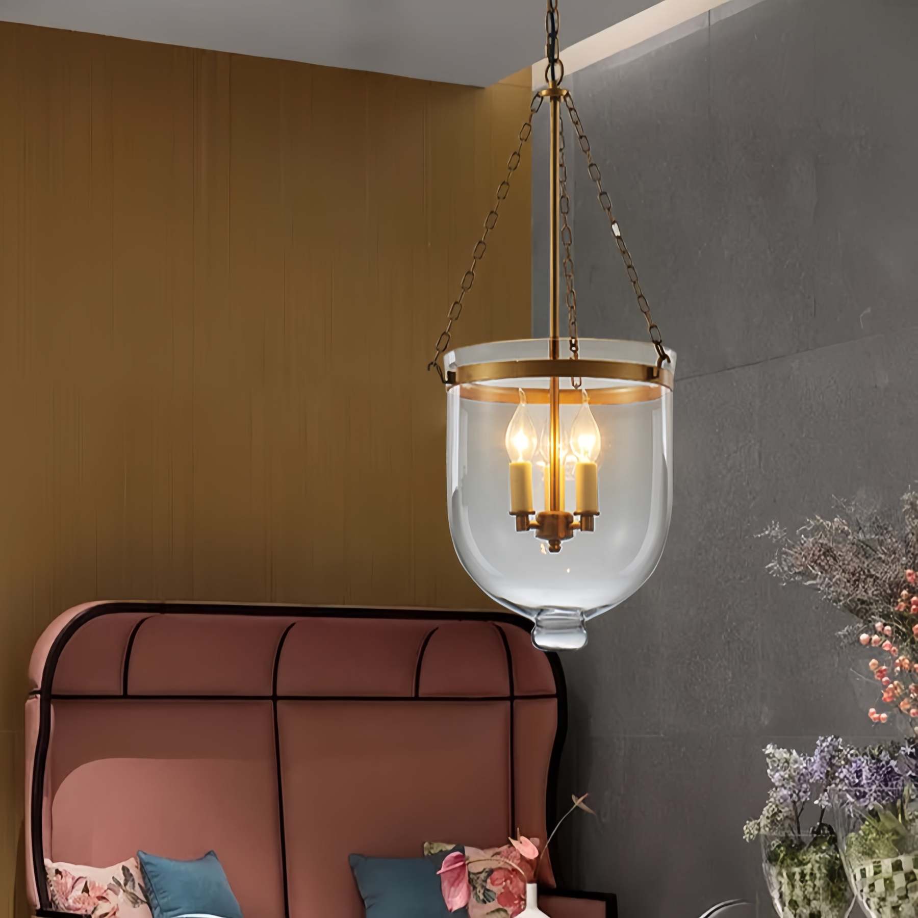 Alessio Industrial Candle Pendant Lighting