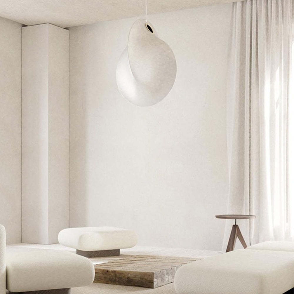 Renée Pendant Light, Fabric, 19.6"