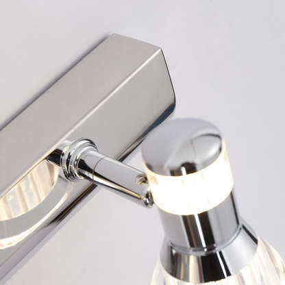 Kristy Conic Modern Multi Metal Mirror Front Vanity Wall Lamp
