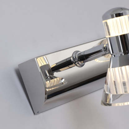 Kristy Conic Modern Multi Metal Mirror Front Vanity Wall Lamp