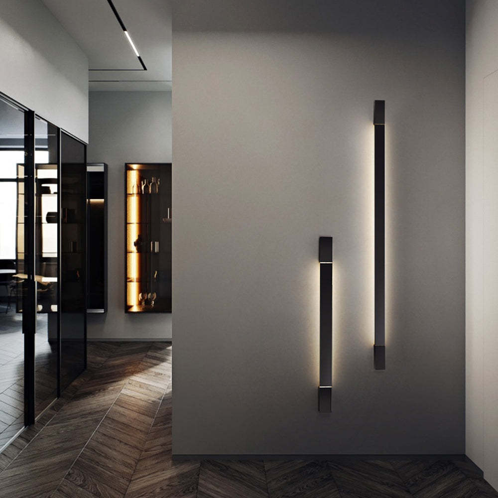 Edge Black Wall Lamp Rotatable, 6 Size