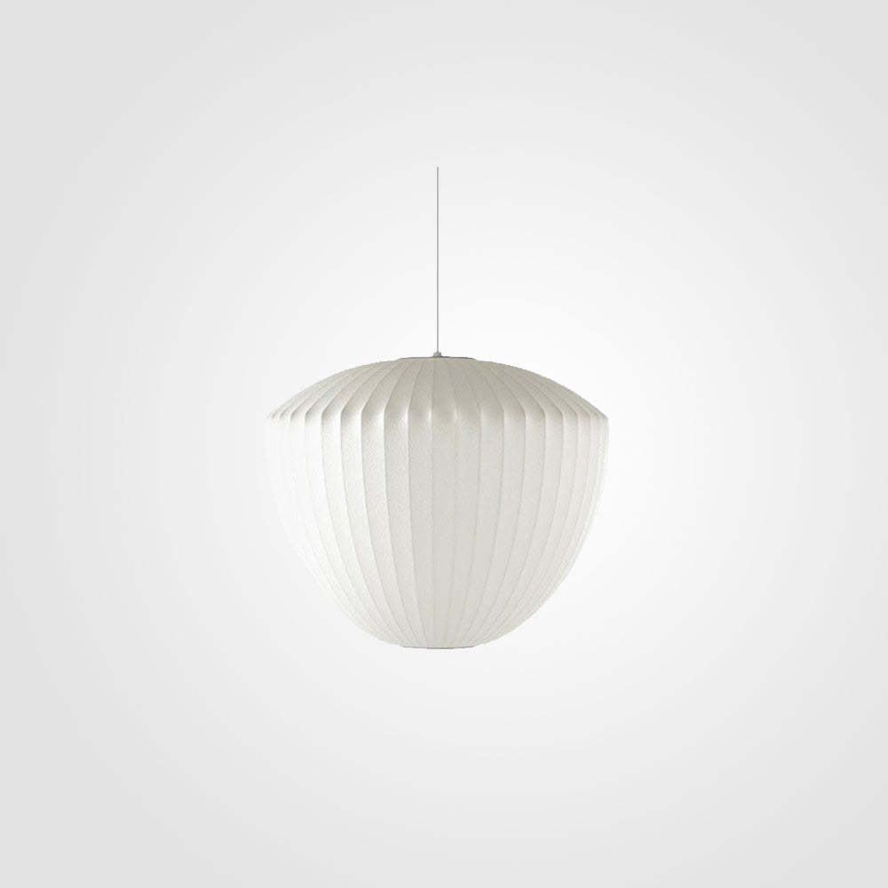 Renée Vintage Artificial White Silk Shade Single Pendant Light