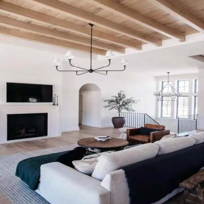 Alessio Vintage Retro Metal Elegant Chandeliers Living Room