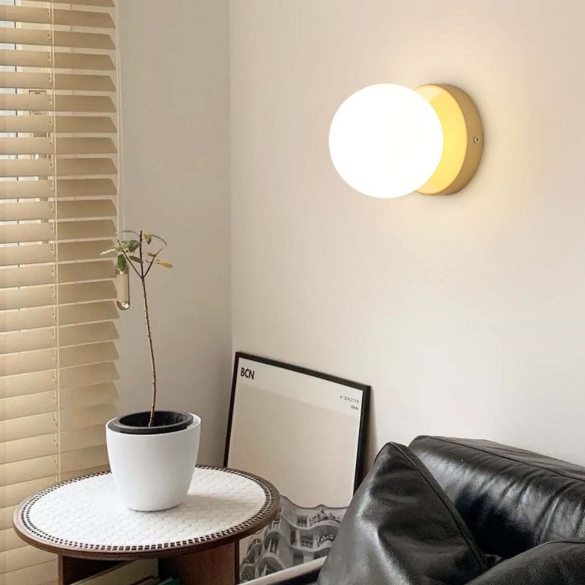 Valentina Modern LED Indoor Wall Lamp Black Metal Bedroom