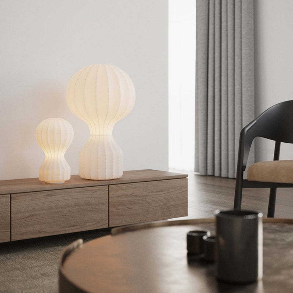 Renée Table Lamp, Synthetic Silk, Living Room, Bedroom | Las Sola