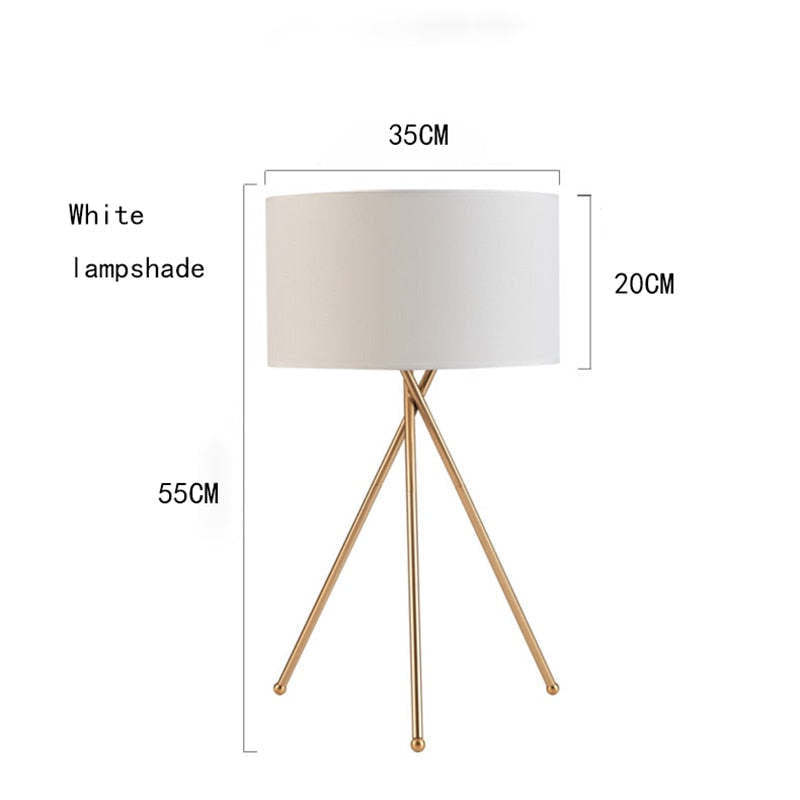 Baines Modern Tripod Floor & Table Lamp, Fabric