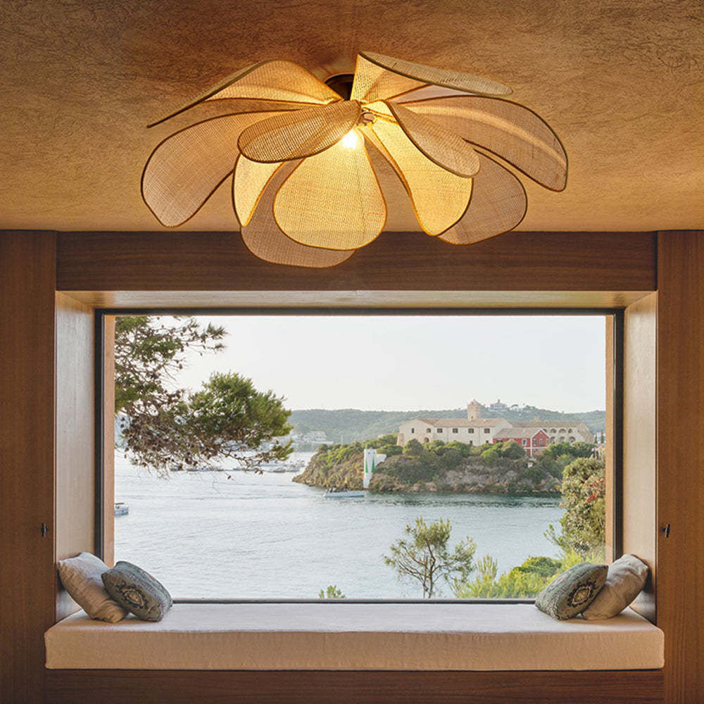 Ritta Handmade Pendant Light, Rattan/Willow Weave