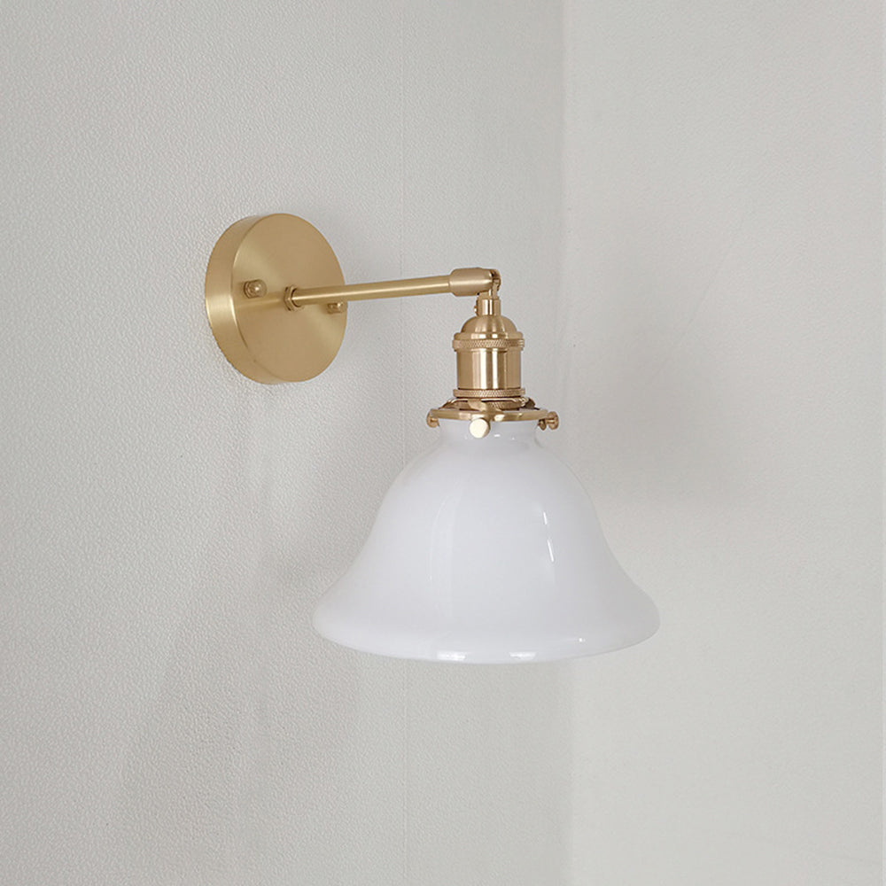 Brady Vintage Foldable Metal Wall Lamp, Green/White