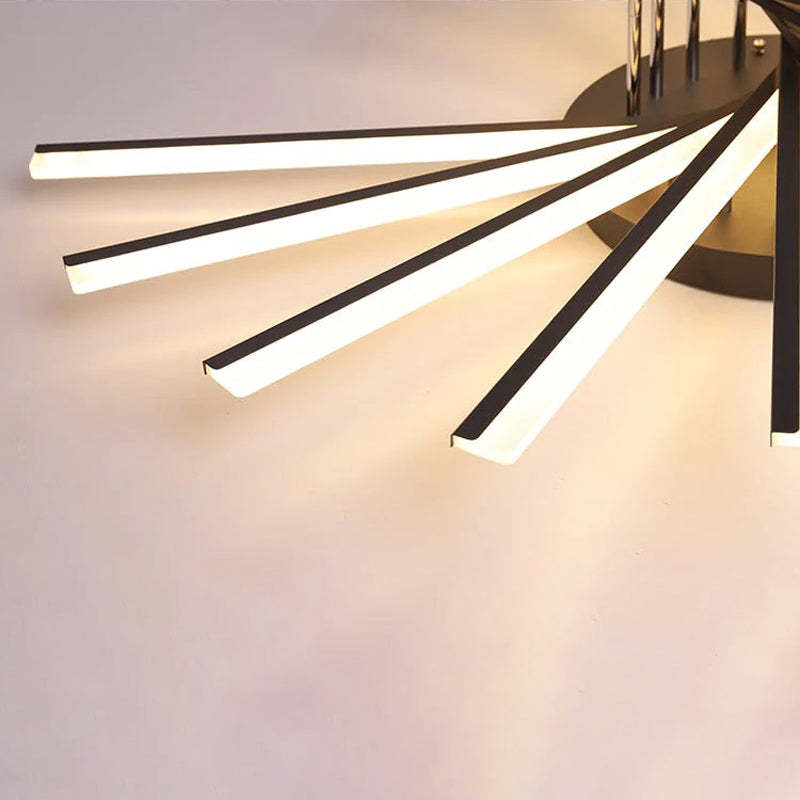 Quinn Linear Flush Mount Ceiling Light, 4 Colour