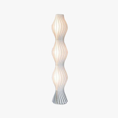 Salgado Artistic Pleated Acrylic Floor Lamp White