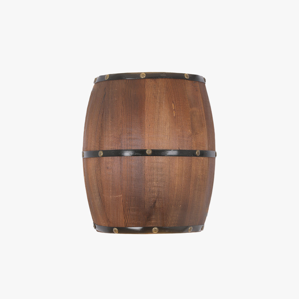 Alessio Wall Lamp Retro Barrel Wooden