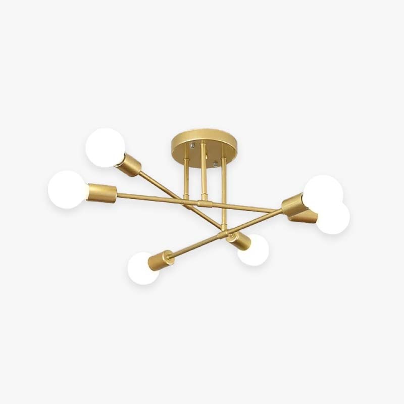 Valentina Modern Chandelier, Gold & Black