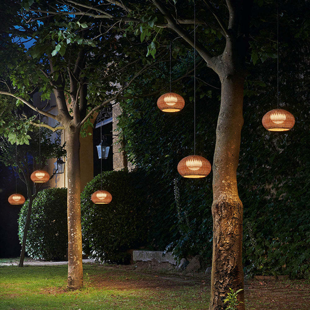 Ritta Modern Lantern Pendant Light, Metal/Acrylic, Beige/Coffee