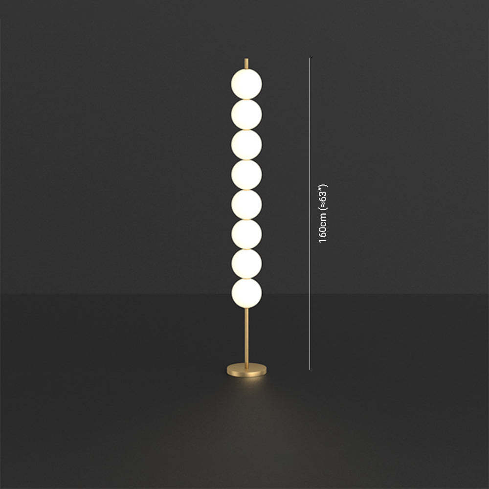 Valentina Modern Candy Acrylic/etal Floor Lamp, Brass