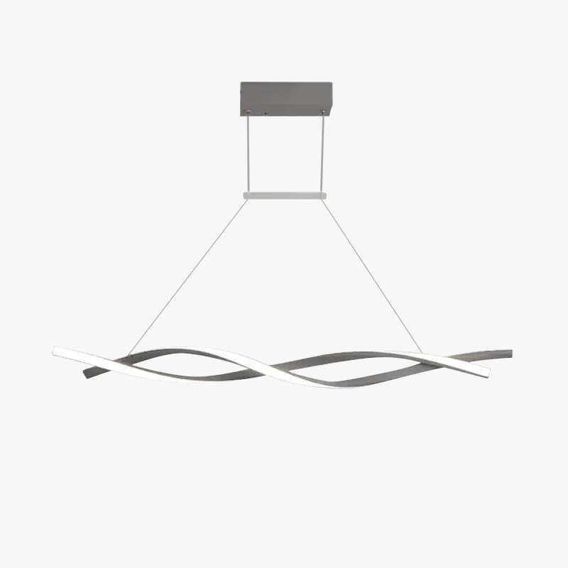 Louise Modern Minimalist Nordic Cross-Curved Metal Pendant Light