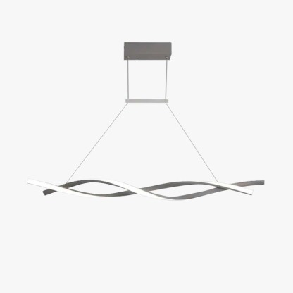 Louise Modern Minimalist Nordic Cross-Curved Metal Pendant Light