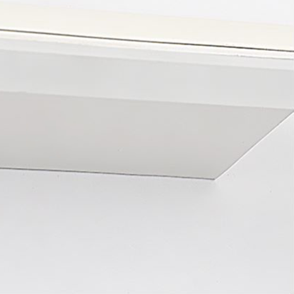 Leigh Minimalist Linear Metal/Acrylic Wall Lamp, White, Bathroom