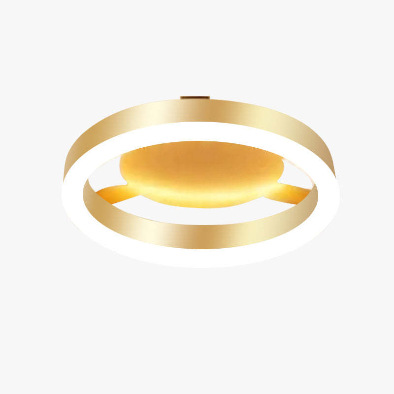 Kirsten Art Deco Pearl Shell Metal/Acrylic Pendant Light, White