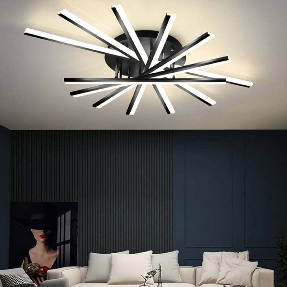 Quinn Linear Flush Mount Ceiling Light, 4 Colour