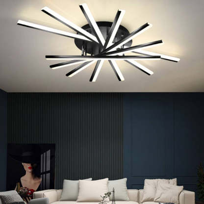 Quinn Linear Flush Mount Ceiling Light, 4 Colour